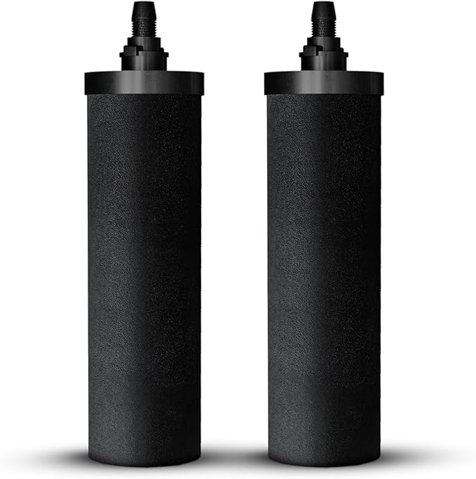 NSF Certified Carbon Replacement Filter Elements (PF-4) - Pack of 2 Filters for Phoenix Gravity Water Filters, Replacement for Berkey® BB9-2, Waterdrop, Purewell & Other Water Filters
