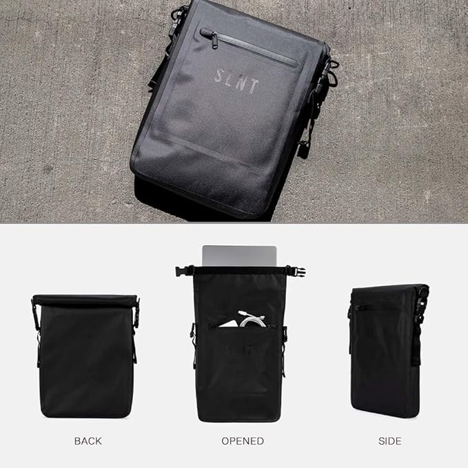 SLNT Waterproof Faraday Laptop Bag - 420D Waterproof Nylon Signal Blocking Dry Bag Backpack - Protects from Water, Spying, Hacking - Blocks RFID, WiFi, Bluetooth, NFC, Cellular, GPS, EMF (6 Liter)