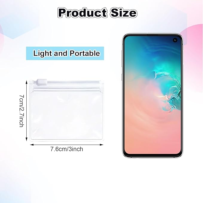 CertBuy 100 Pcs Pill Pouch Bags Zippered Reusable Pill Pouch, Pill Baggies Clear Plastic Pill Bags Self Sealing Travel Medicine Organizer Storage with Slide Lock for Pills and Small Items 7.6 x 7CM