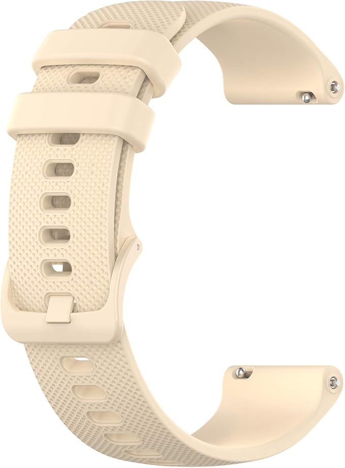 Compatible with Garmin Venu Sq Bands for Women Men, 20mm Quick Release Silicone Replacement Band Wristbands Straps Bracelet Fit for Garmin Vivoactive 3 Music, Forerunner 245 645 (Khaki)