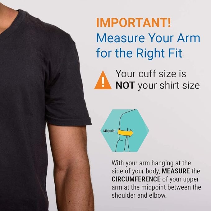 A&D Medical Medium Blood Pressure Cuff Replacement (9.0-14.6"/23-37cm), Latex Free Blood Pressure Cuff, UA-290A ISO-Compliant Connector for Home Use A&D Medical Automatic Blood Pressure Monitors