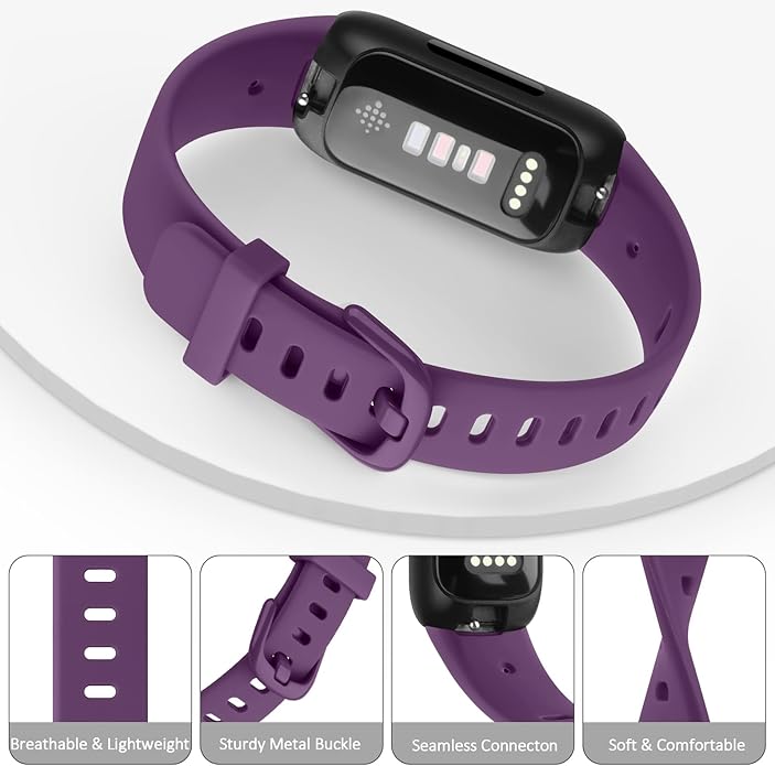AK Band Compatible with Fitbit Inspire 3 Bands for Women Men, Adjustable Replacement Sport Wristbands Straps for Fitbit Inspire 3 Fitness Tracker