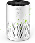 Air Purifiers for Home Bedroom,KQLKJ H13 True HEPA Air Purifier with Fragrance Sponge for Better Sleep, Pollen, Smoke, Dusts, Pets Dander, Odor, Small Air purifier for Office,Dorm Room(White)