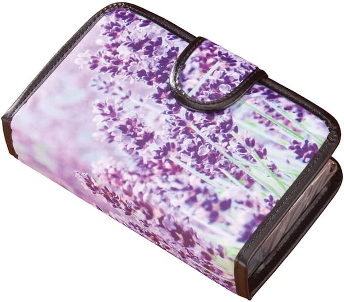Easy Comforts 14 Day Pill Holder, Travel Case Medication Reminder Pill Box with Detachable Compartments, Lilac