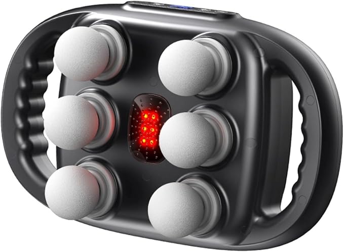 Yoidesu Massage Gun, Muscle Relaxation Massager High Frequency Vibration, 6 Head 9 Modes Back Massager for Pain Relief in Back, Leg, Neck, Shoulder and Body, Gift for Mothers Fathers
