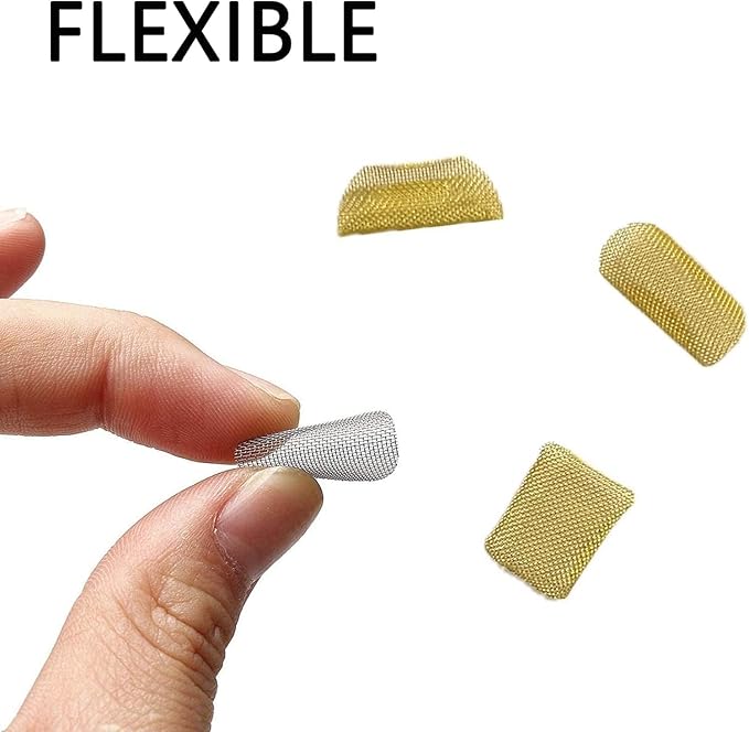 100pcs Pipe Screens, 3/4 Inch Pipe Filters, 50pcs Premium Stainless Steel Pipe Screens and 50pcs Brass Filters