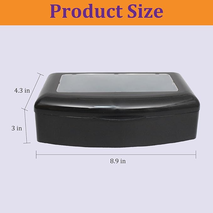 Nail Tool Sterilizer Box, Plastic Sterilization Tray for Tweezer, Eyelash Extensions, Hair Salon, Spa, Nail Implement