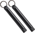 2 Pack Airtight Container - Metal Storage Bottle Tube Container - Waterproof Holder Case - Keychain Storage Tube -Multipurpose Aluminum Container Outdoor Camping Travel for Men, Classic+Classic