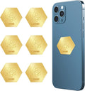 6 Pieces Protection Stickers for Smart Phones & Cell Phone,Tablets/Laptops/Computer/Radio/WiFi Router/TV All E-Devices, Hexagon, JF-6B
