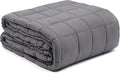 DMI Microfiber Weighted Blanket Queen Size | 17 lb Heavy Blanket | 80" x 60" Breathable | Soft Microfiber with Glass Beads | Grey
