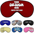 Customizable Sleep Masks Soft Blackout Comfortable Flexible Reusable, Custom Sleep Mask for Man Woman Kid, Custom Blindfold Long Flight Must-Haves, Dorm Room Essentials,#DarkRed
