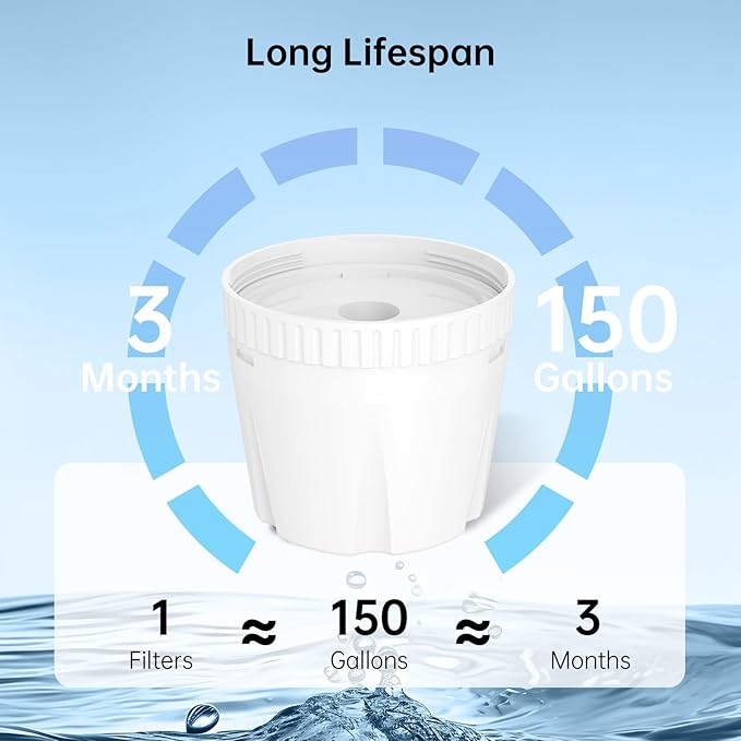 Replacement Filters for EPIC Pitcher Filtration System, Reduces Fluoride, Chlorine, Lead, Odors, Last Up to 3 Months or 150 Gallons (Pack of 4)