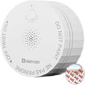Heiman Smoke Detector, Photoelectric Fire Alarm, 10-Year Battery Powered Smoke Alarms for Home, UL 217 10th Ed. Certified, Portable Small Compact, Test Silence Button & Low Battery Warning, RV, Travel