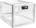 SANIDIKA Large Lockbox Medicine Lock Box - Refrigerator Lockable Boxes for Food Storage - Childproof First AID Locking Cabinet Pill Case Medical Organizer Bin - Mobile Tablet Locker Cell Phone Jail