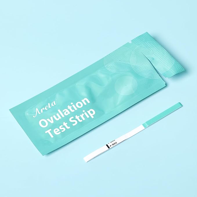 Areta 60 Ovulation Test Strips Kit: Accurate & Reliable for Women | Fast & Convenient Fertility Tracking | High Accuracy Ovulation Test Kit | Expiration Date 07/11/2026
