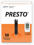 AgaMatrix Presto Test Strips, 50 Count (Pack of 1) | Use with AgaMatrix Presto Blood Glucose Monitor Only | Not for use with Other Meters | 1 Box, 50 Diabetes Test Strips