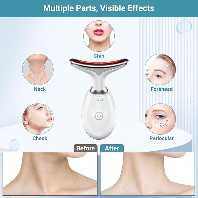 Based Face Beauty Device, Multifunctional Facial Massager, 7 Color Portable Face Massager Tool for Skin Care