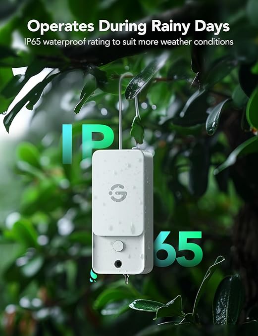 GoveeLife Outdoor Thermometer Hygrometer Subdevice H5107 (3 Pack), Mini Temperature Humidity Sensor with APP Notification Alert, IP 65 Waterproof (WiFi Gateway Not Included)