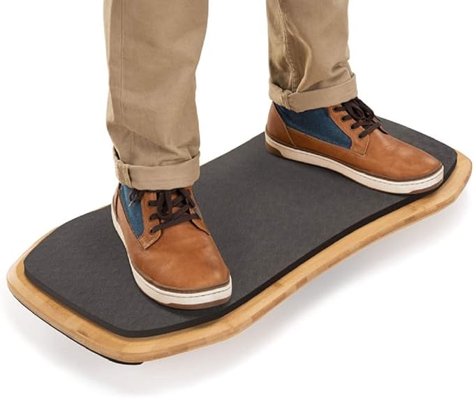 UPLIFTDESK Bamboo Motion-X Balance Board - 27” Ergonomic Wobble Board for Standing Desks, Anti-Fatigue Support for Core Engagement & Stability