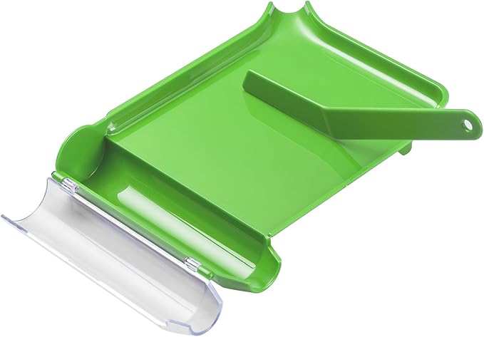Medarchitect Right Hand Pill Counting Tray with Spatula (Light Green - L Shape)