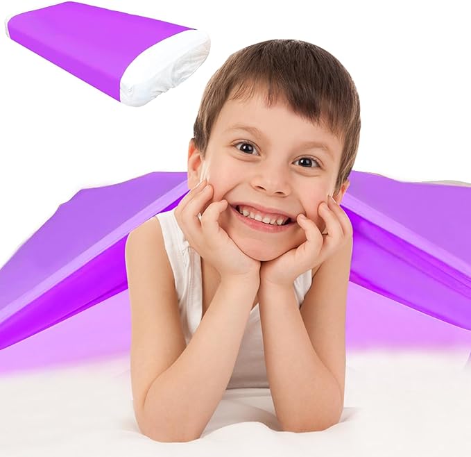 Sensory Sheet for Kids Special Needs Bed Sheet for All Night Comfort - Breathable and Stretchy (Purple, Full)