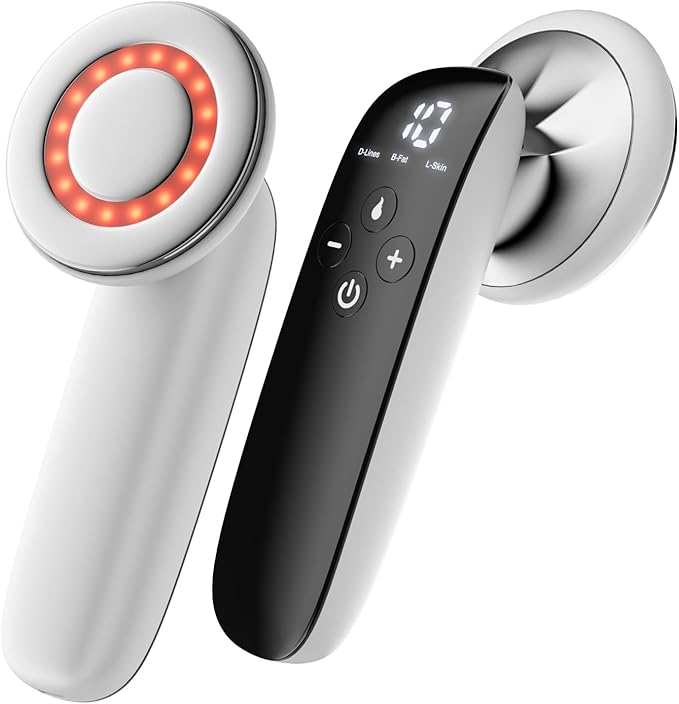 Cellulite Massager Tool, Body Sculpting Machine, 4 in 1 Body Sculpting Tool with Heating Skin Tightening,Cordless Electric Handle Massager Cellulite Remover for Belly,Waist,Arms,Legs,etc(White)