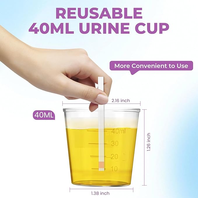 Ketone Test Strips - Upgraded 200 Keto Sticks Urine Test for Ketogenic & Low-Carb Diets with Urine Cup - Ketosis Home Urinalysis