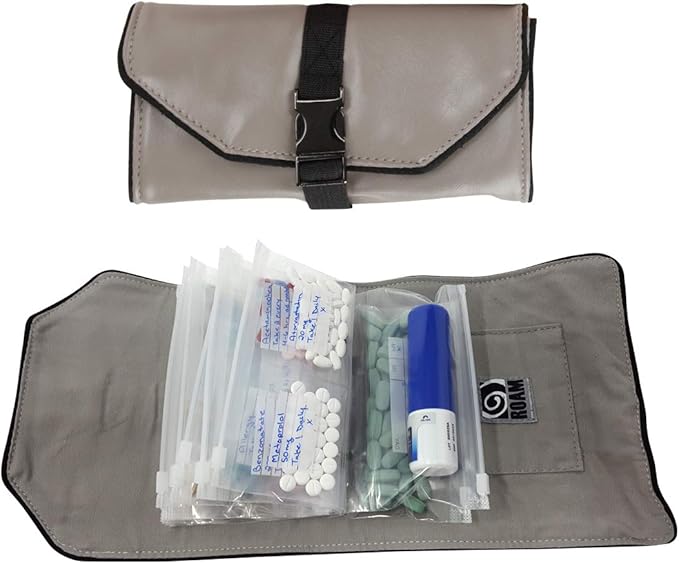 Extra Bags for Wellness Travel Pack - The Pill Organizer Wallet - Pack of 14 Single or Double Compartment (Single & Double Pack Combo - 14 Total (7 of Each))