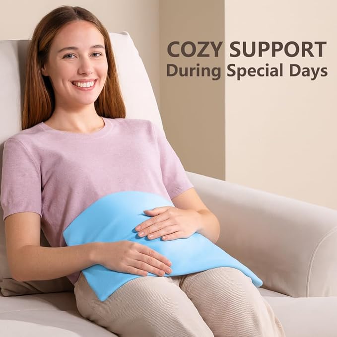 Boncare® Stay-On Small Vinyl Electric Heating Pad for Neck and Shoulders and Back Without Auto-Off, Low & High Heat Levels, Waterproof Hot Heat Pad with Washable Cover (11.5“x13.5, 3-Pack)