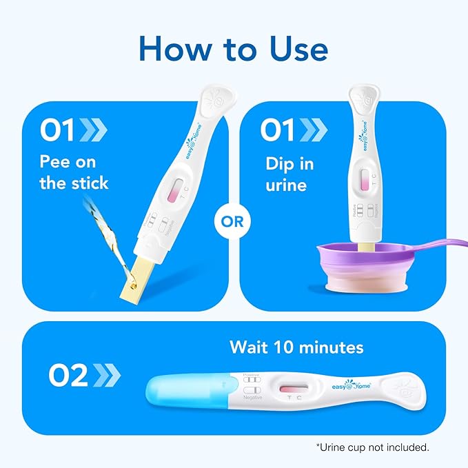 Easy@Home FSH Test Kit for Women - At-Home Hormone & Cycle Tracking with Premom App | Midstream Urine Test for Female Hormone Tracking | Reliable & Quick Results | 5 Tests