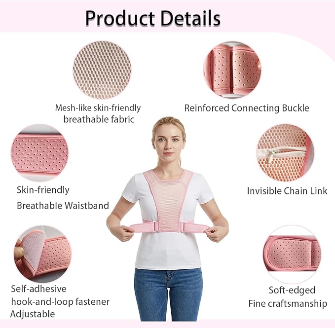 Sleep Position Trainer for Sleeping On Your Side | Side Sleep Trainer | Snore Stopper |Adjustable、 Lightweight, Comfortable, Effective in Reducing Supine Sleep Time (Pink)