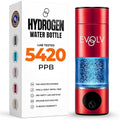 EVOLV Hydrogen Water Bottle Generator – SPE & PEM Water Ionizer 5.4PPM, Highest H2 Concentration – Portable 8oz Hydrogenated Water Bottle – Leak-Proof Hydrogen Water Machine, Easy to Use – Crimson
