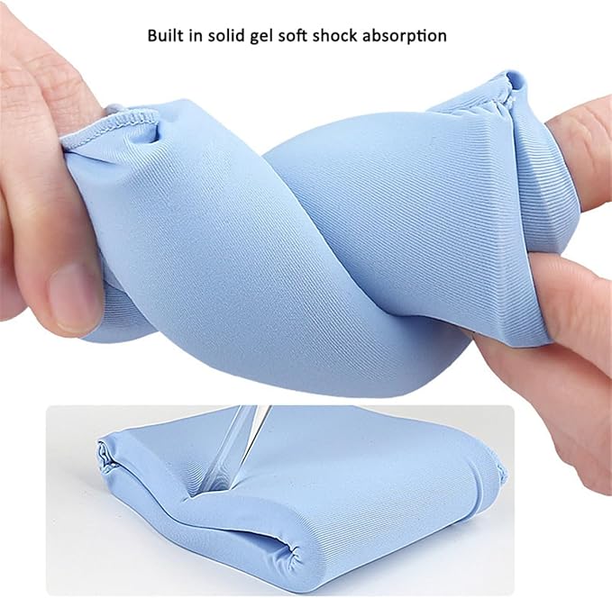 Wrist Ice Pack Wrap - Hot & Cold Gel Compression Sleeve for Carpal Tunnel, Arthritis, Tendonitis, 360° Coverage Support, Reusable - 1 Pack, Blue