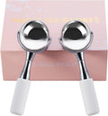 Cryo Sticks for Face-360 Rotating Unbreakable Steel Ice Globes, Cold Massage Roller Ball -Facial Skin Care Tools for Women, Ice Globes for Face and Eyes-Face Ice Roller-Ice Roller for Face