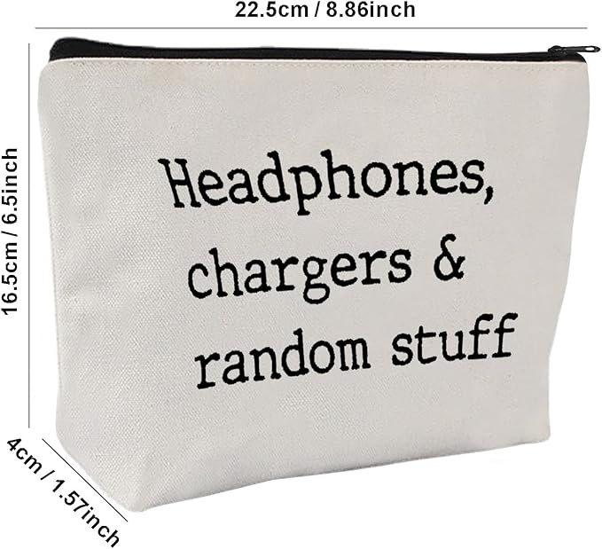 Headphone case, Chargers and cables bag, personalised charger pouch, dad gift for Father's Day, men birthday present, daddy presents (Style F)
