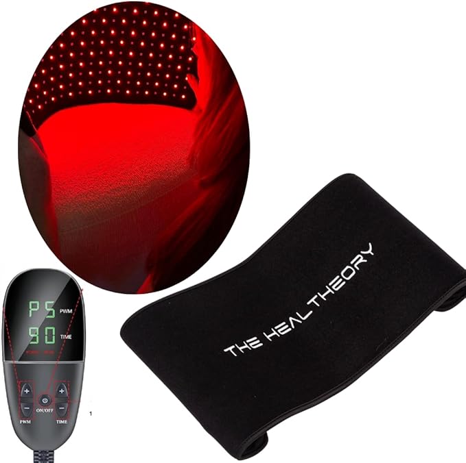 Red & Infrared Light for Body - Infrared LED Belt, Beauty, Shoulder, Waist & Muscle - 660nm & 850nm Near Infrared LED Light Therapy with Timer & Remote Control