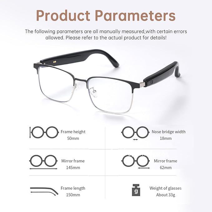 AI Translator Smart Glasses for Men Women, Bluetooth Audio Sunglasses with Photochromic Lenses, Photo Translation, No Subscription, Real-Time Translation(160+Languages) for Travel Business (Gold)