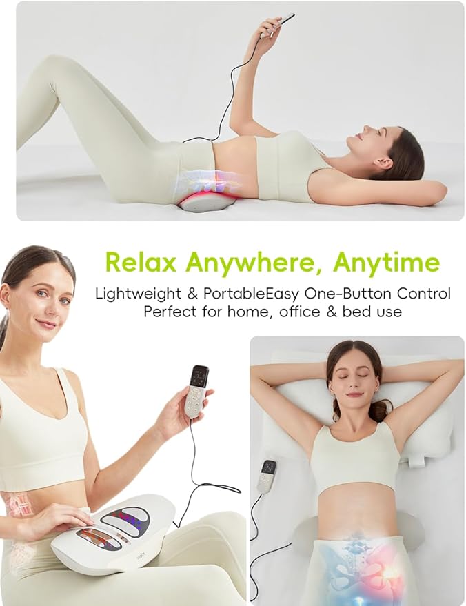Smart Lower Back Massager with Soothing Warm Therapy & Air Traction – Spinal Decompression Device for Sciatica Relief, Lumbar Pressure & Stiffness – Ideal Gift for Parents & Loved Ones