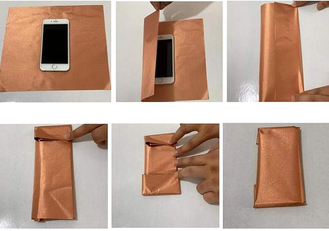 Amerthing Pure Copper Faraday Fabric,Blocking Fabric for Shielding RFID,EMP,EMF,EMI,5G,WiFi,Bluetooth,GPS Faraday Cloth 100 Meter (3937.01"x43" inch)