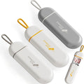 3 Packs Pill Organizer 3 Compartments Portable Pill Case Travel Moisture Proof Pill Box for Tablets Vitamins Cod Liver Oil Supplements and Medication