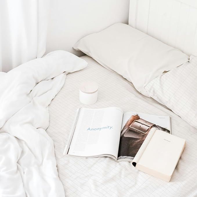Grounding Sheets Twin XL for Better Sleep - Premium Cotton + Silver Fiber Earth Connect Grounding Flat Sheet for Bed, Stress Relief (White,Twin XL, 39x80in)