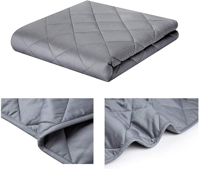 ZZZhen Weighted Blanket - High Breath - 60''80'' 20LBs - Quality Heavy Blankets - Sleeping for Adult, Durable Quilts Grey, 60''80'' 20LB