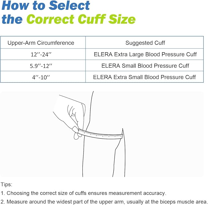 Pediatric Blood Pressure Cuff for Kids & Women - Small Child Replacement BP Cuff (5.9-9.5 Inch Arm Circumference), Compatible with Most Monitors - with 6 Connectors