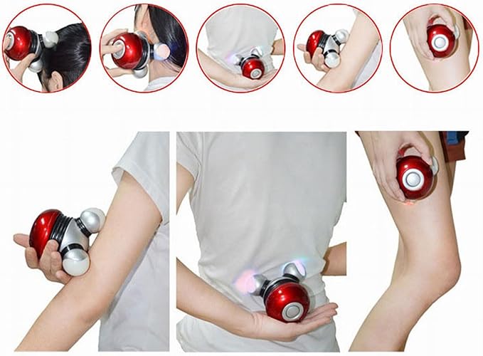 Mini Massager - Portable Compact Massage Tool for Neck Back Shoulder Leg, Rechargeable & Adjustable Vibration for Home Office Travel Use