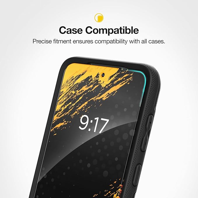 magglass Matte Screen Protector for Samsung Galaxy S24 & Galaxy S25, Anti Glare Tempered Glass with Easy Applicator (6.2")