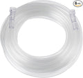 Oxygen Supply Tubing - Premium Crush-Resistant with Curved Prongs, High Flow Oxygen Tubing for Oxygen Concentrator Machine, Nebulizer Tubing & Oxygen Therapy - 25 FEET 6 Pack
