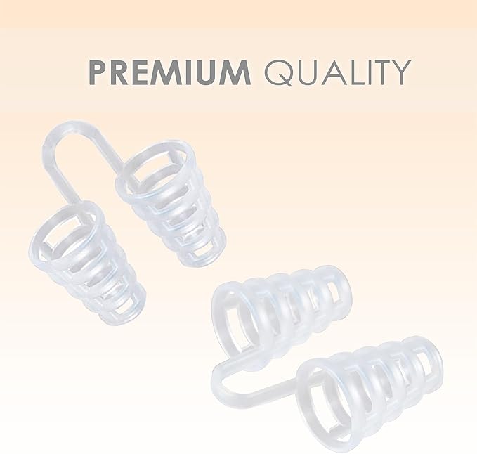 Nose Vent Sinus Relief (Pack of 12 Extra Large Size) Soft Cone Vents - A Simple Solution for Nasal Snorers - Reusable Snoring Device to Enjoy a Peaceful Night's Sleep - by Mobi Lock