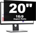 20 Inch Computer Privacy Screen Protector for 16:9 Widescreen Monitors-Anti-Glare & Blue Light Filter,Anti-Spy Film,Reduces Eye Strain(Fits Most Desktop Screens)