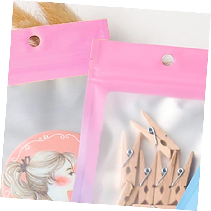minkissy 100pcs Jewelry Pouches Small Sealing Bags Compact Storage for Jewelry Accessories Reusable Portable Sealing Pouches Drawstring