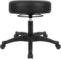 TAKE UR SEAT® All-Purpose Stools with Adjustable Seat and Easy Clean Performance Fabrics for Cleanroom Lab Medical Office Classroom Shop Garage Spa Massage Tattoo (15" Black)